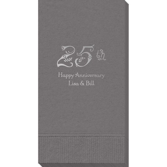 Pick Your Vintage Anniversary Guest Towels